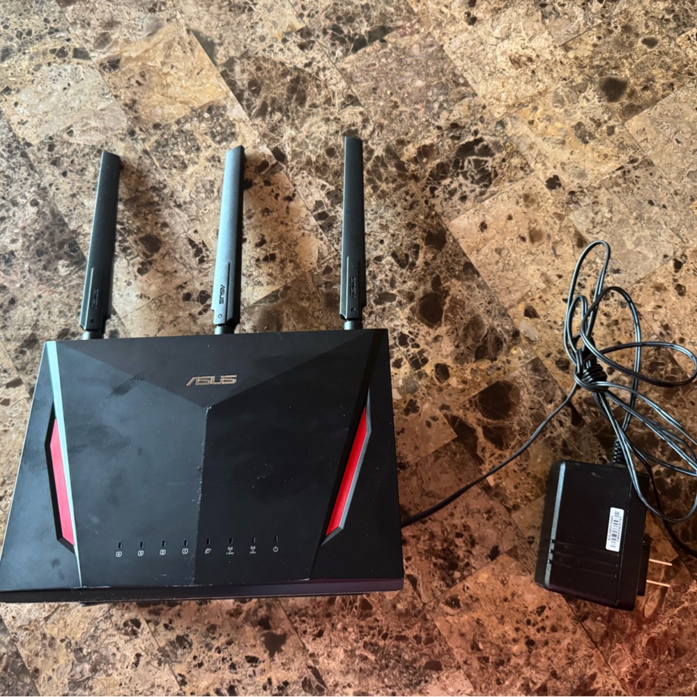 ASUS Gaming Black and Red Wireless Router